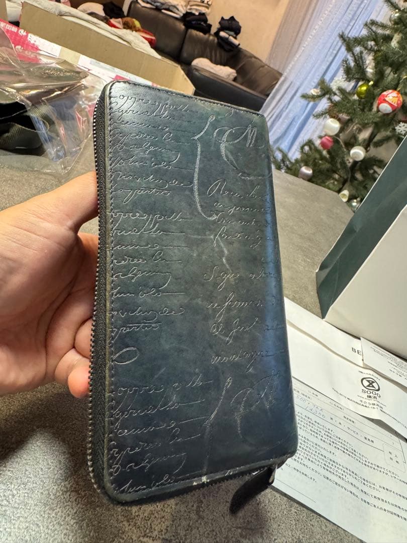 ベルルッティ 定価20.4万円 イタウバ ロングジップウォレット