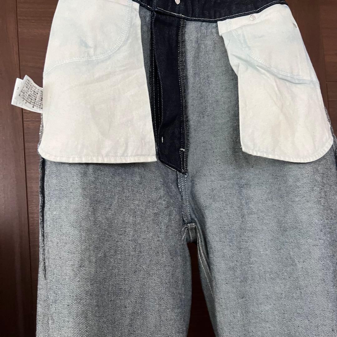 美品　MidiUmi ハイウエスト カーブデニム インディゴ　ワイド　現行販売