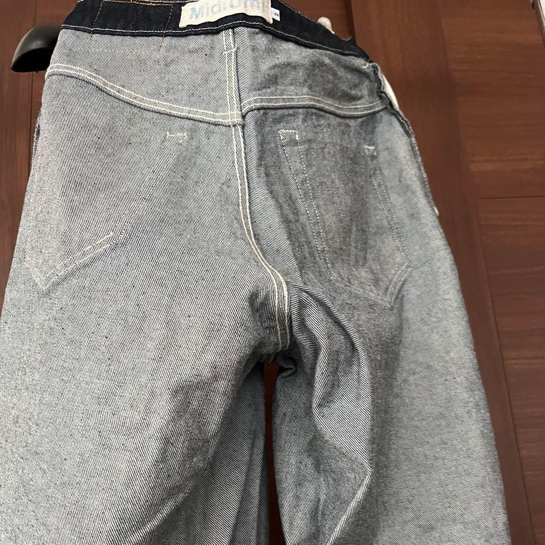 美品　MidiUmi ハイウエスト カーブデニム インディゴ　ワイド　現行販売