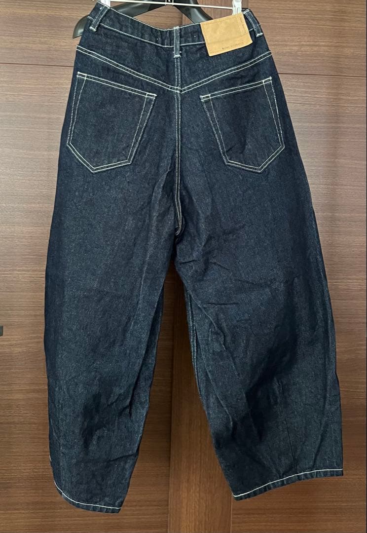 美品　MidiUmi ハイウエスト カーブデニム インディゴ　ワイド　現行販売