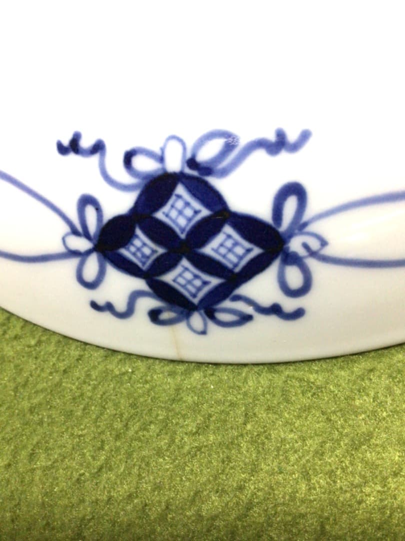 古伊万里　染付け六寸皿