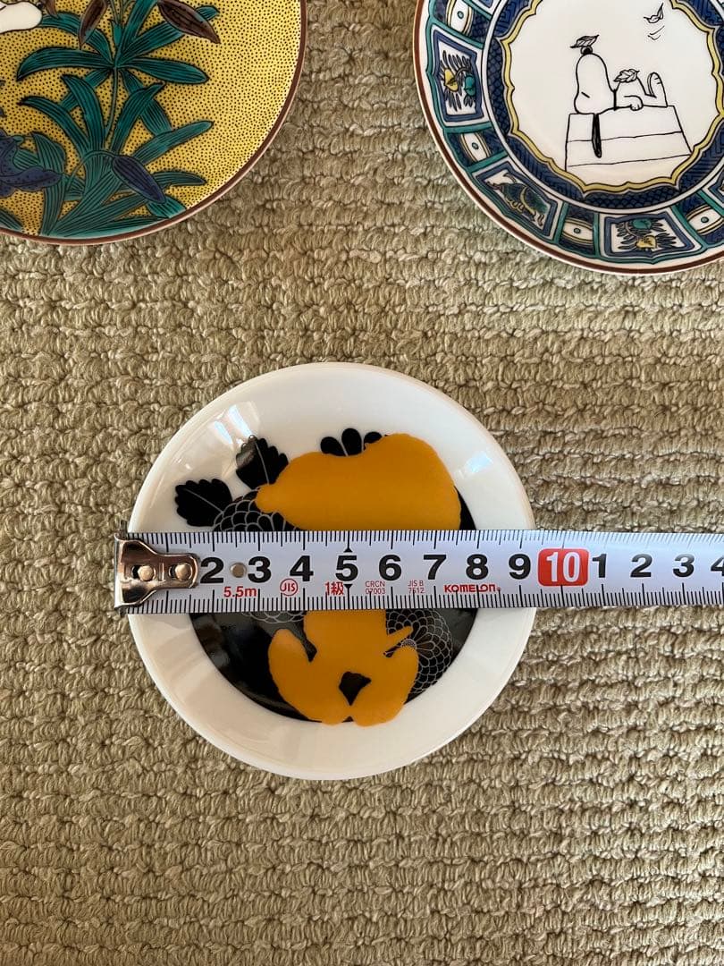 スヌーピー ジャパネスク　美濃焼　九谷焼　豆皿3枚セット