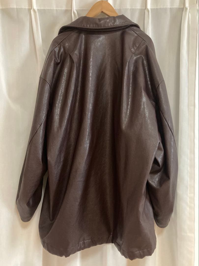 N.HOOLYWOOD for Ameri フェイクレザージャケット・ブラウンM