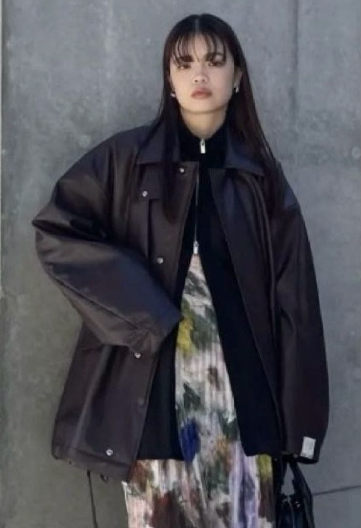 N.HOOLYWOOD for Ameri フェイクレザージャケット・ブラウンM