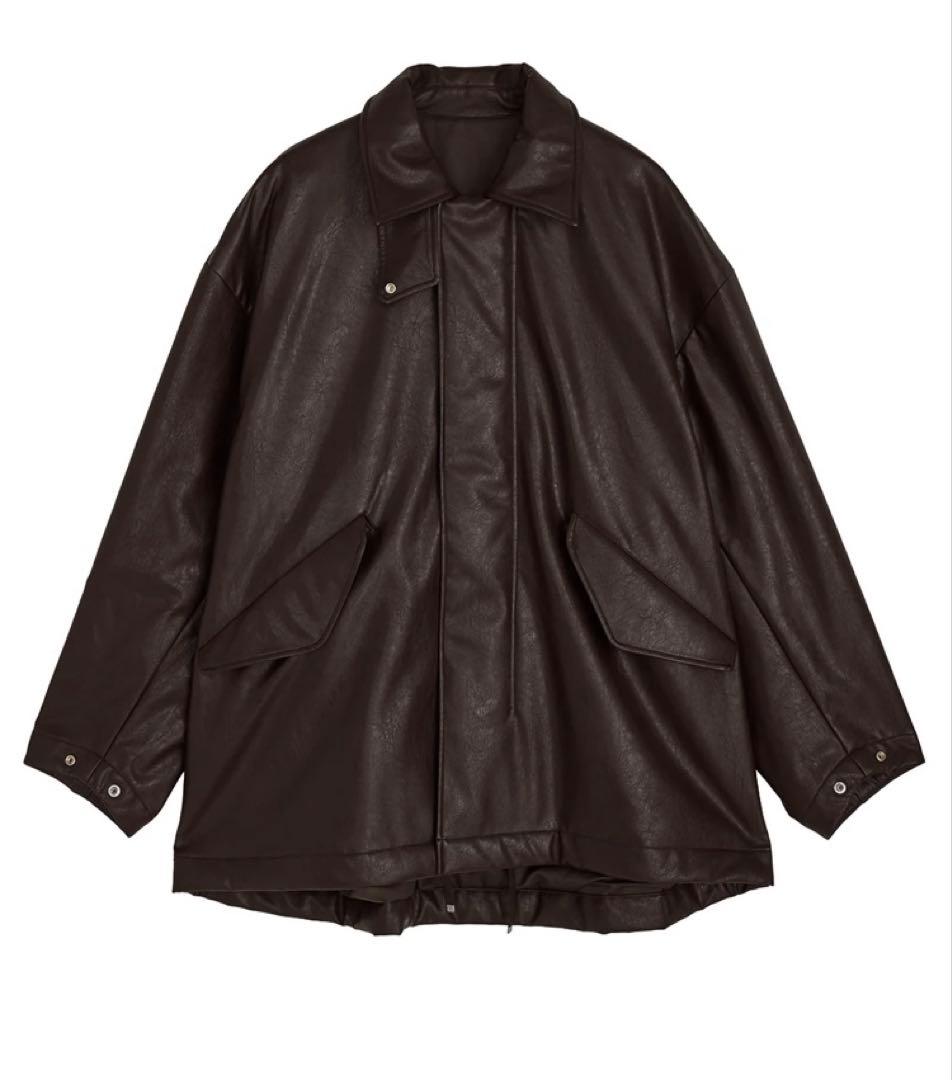 N.HOOLYWOOD for Ameri フェイクレザージャケット・ブラウンM