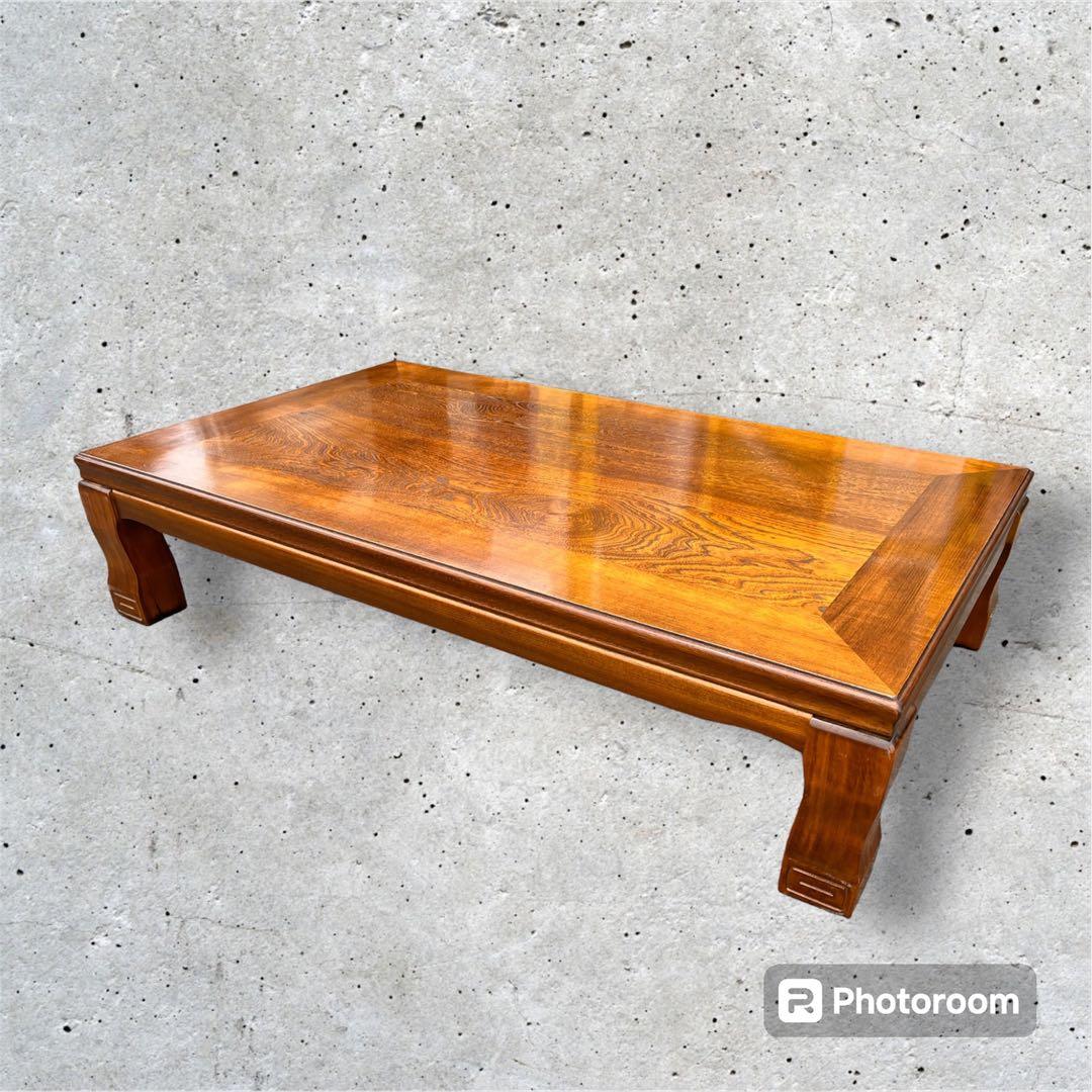 【アンティーク】木製 座卓 座敷机 ローテーブル 昭和レトロ 古家具 古民具