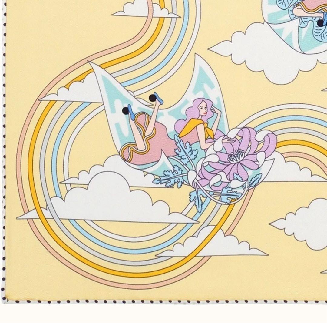 HERMES エルメス カレ70 空飛ぶカレ