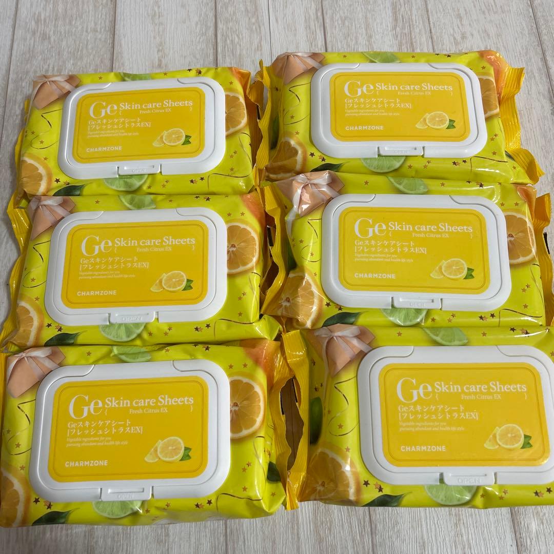 Ge スキンケアシート フレッシュシトラス EX 6個セット