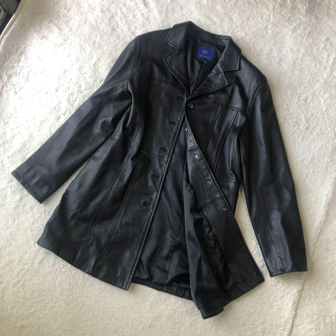 SR Product by sanso 高級　ラムレザー　チェスターコート