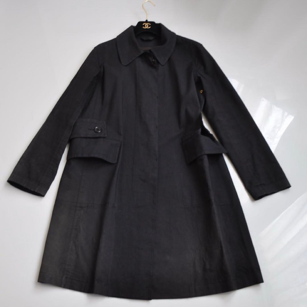 ワケアリ Louis Vuitton ヴィトン 黒×モノグラム トレンチコート