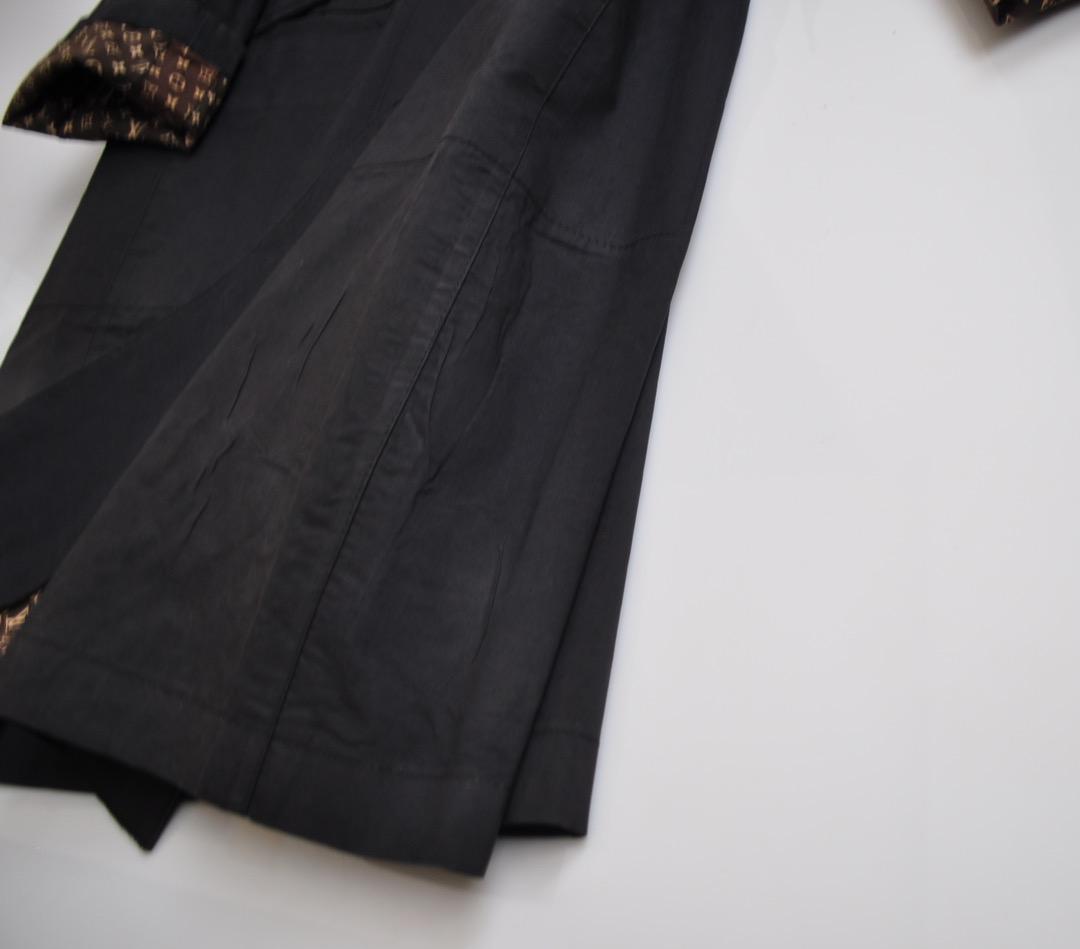 ワケアリ Louis Vuitton ヴィトン 黒×モノグラム トレンチコート