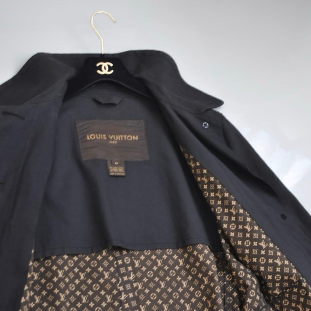 ワケアリ Louis Vuitton ヴィトン 黒×モノグラム トレンチコート