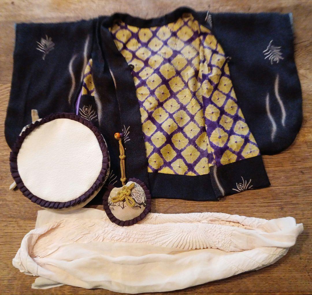 15号の市松人形のお着物の一式8点　ご依頼品