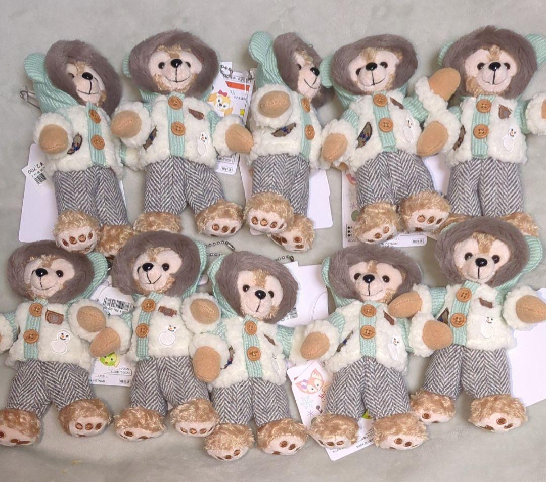 シークレットオブスノーウィーデイ　ダッフィー　ぬいぐるみバッジ　10点