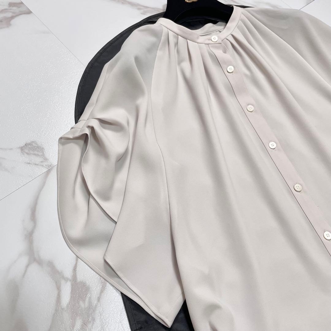 ADORE アドーア フラットジョーゼットブラウス ライトベージュ 近年モデル