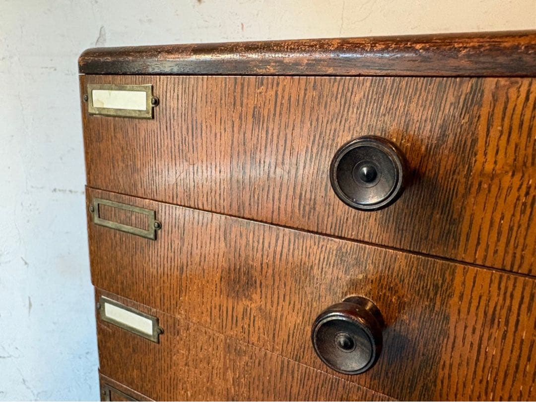 専用＊希少違い棚 小引き出し レコードチェスト キャビネット 昭和レトロ 当時物