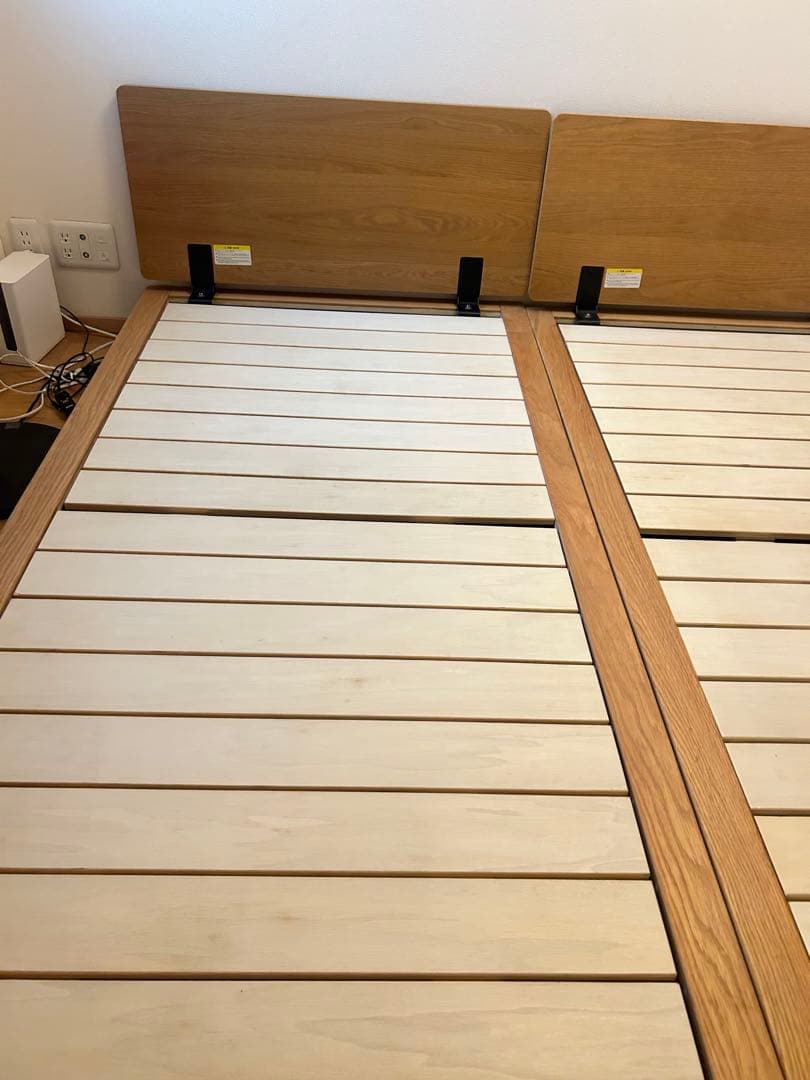 【3月末発送】無印　シングルベッドフレーム　2台　旧型