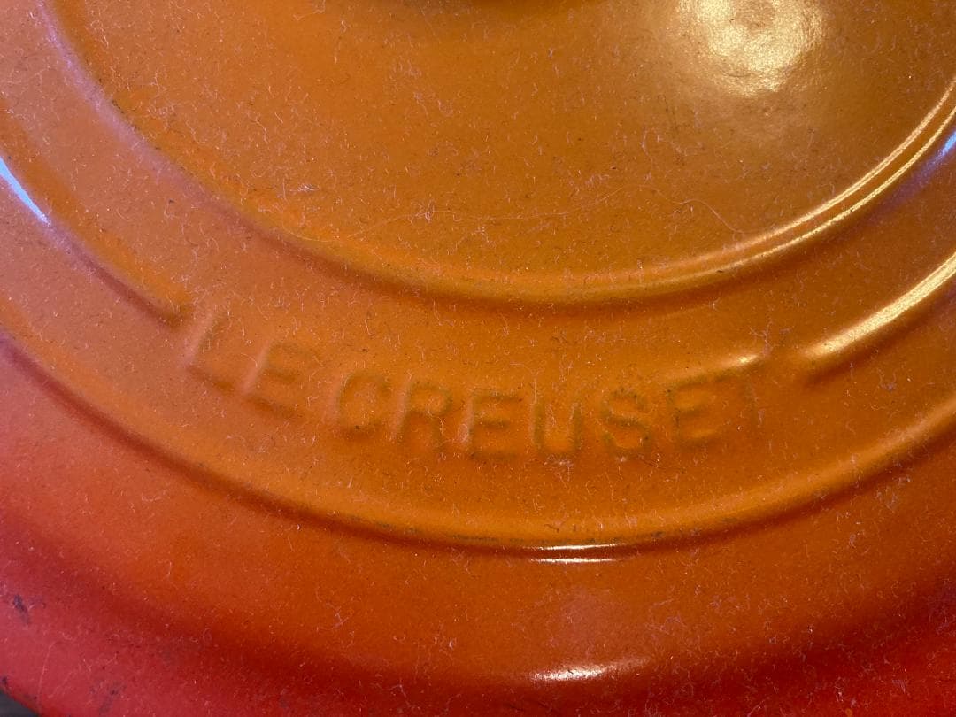 LE CREUSET（ル・クルーゼ）大型28センチ オレンジ 両手鍋