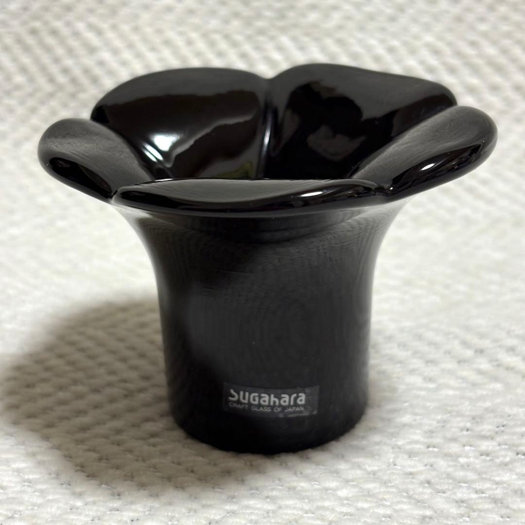 極美品 sghr スガハラ 菅原硝子 キャンドルスタンド 希少 一点物