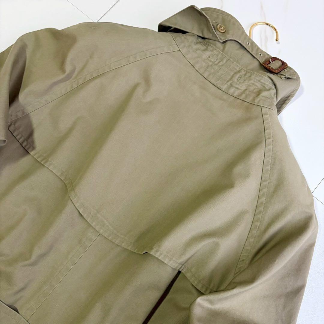 美品◆着丈113 BURBERRY ライナー ベルト付 トレンチコート カーキ