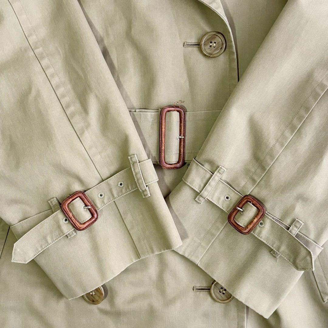 美品◆着丈113 BURBERRY ライナー ベルト付 トレンチコート カーキ