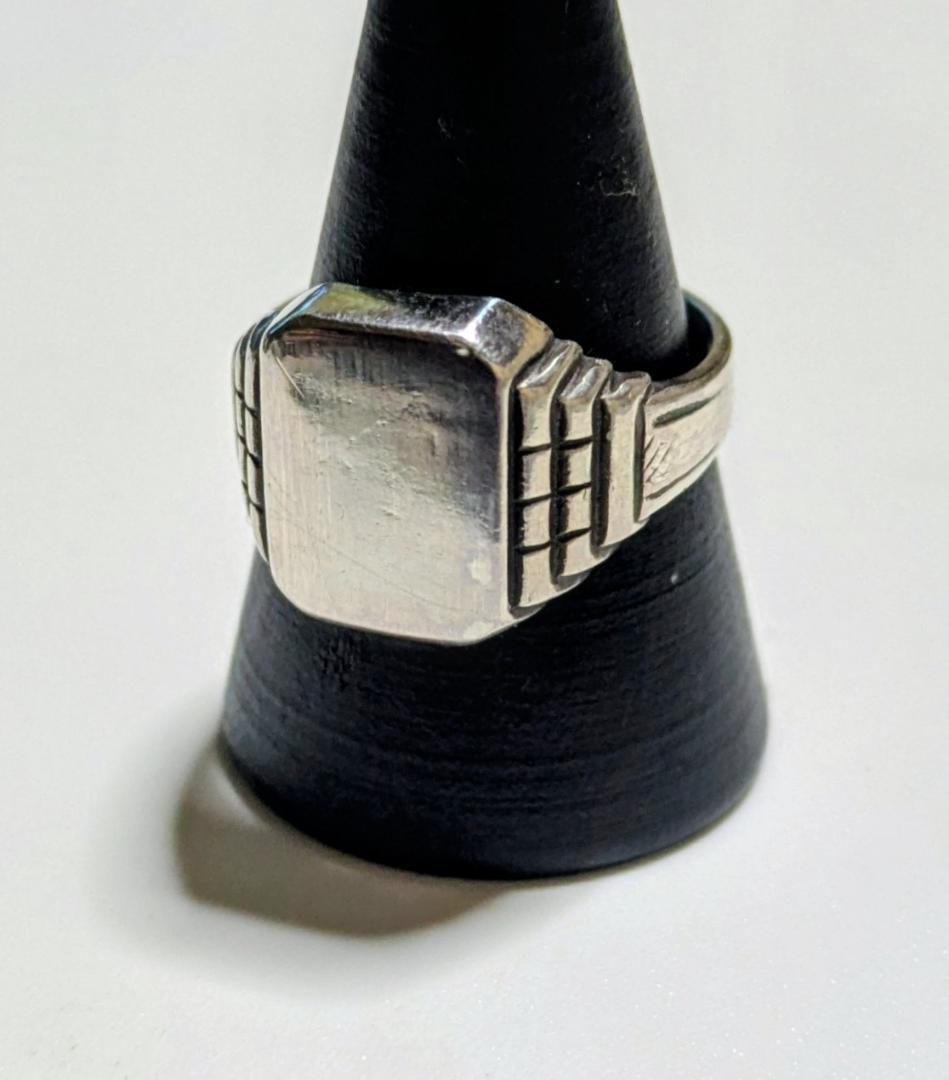 1月期間限定セール ヴィンテージ シグネチャーリング シルバー835 17号