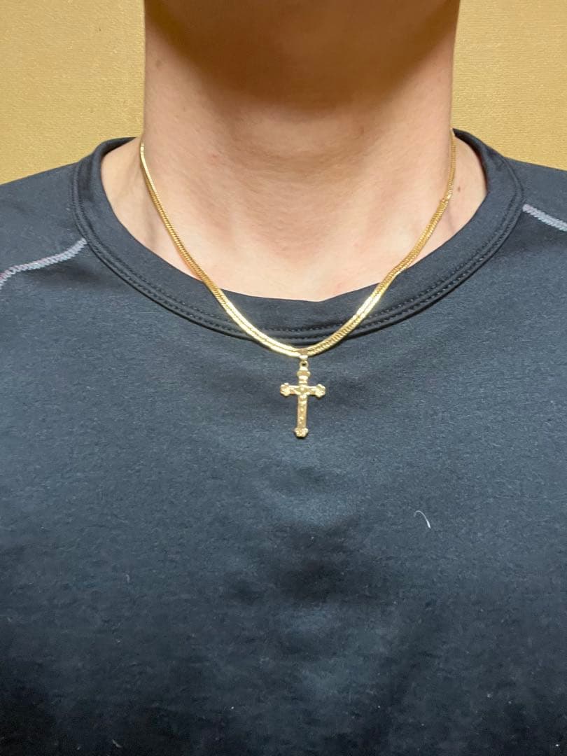 k18 ネックレストップ　クロスペンダント　十字架