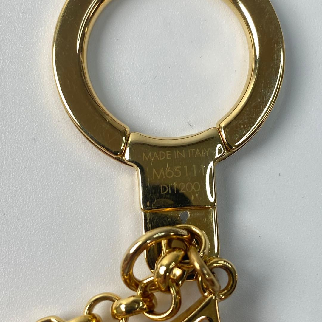 ルイ ヴィトンLOUIS VUITTON バッグチャーム チェーンフルールドゥ.