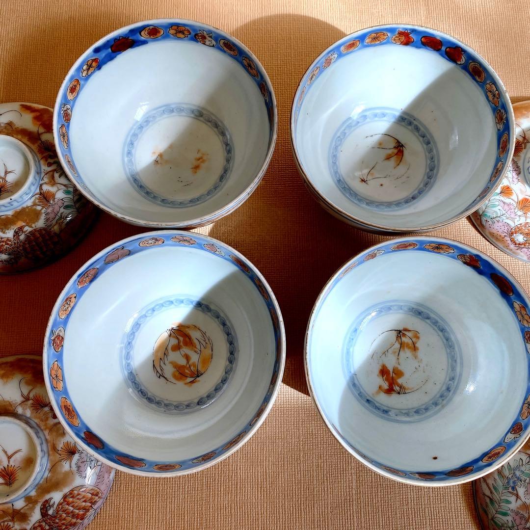 染付盅　骨董品　器　4客