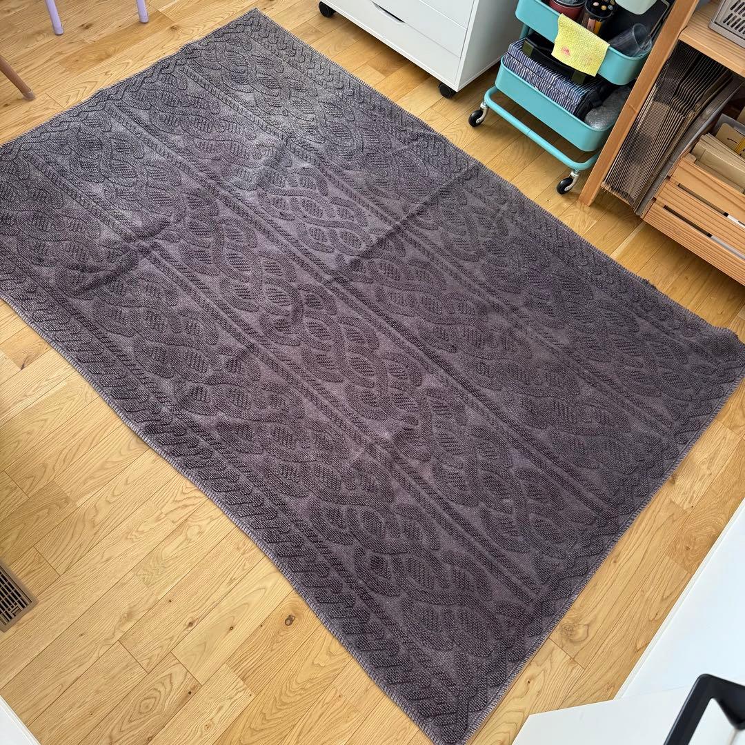 JOURNAL STANDARD FURNITURE グレー ラグ