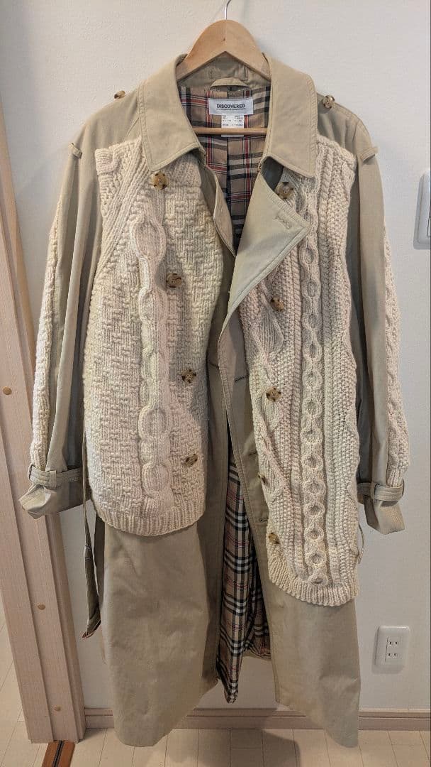 DISCOVERED★フィッシャーマンニットドッキングトレンチコート