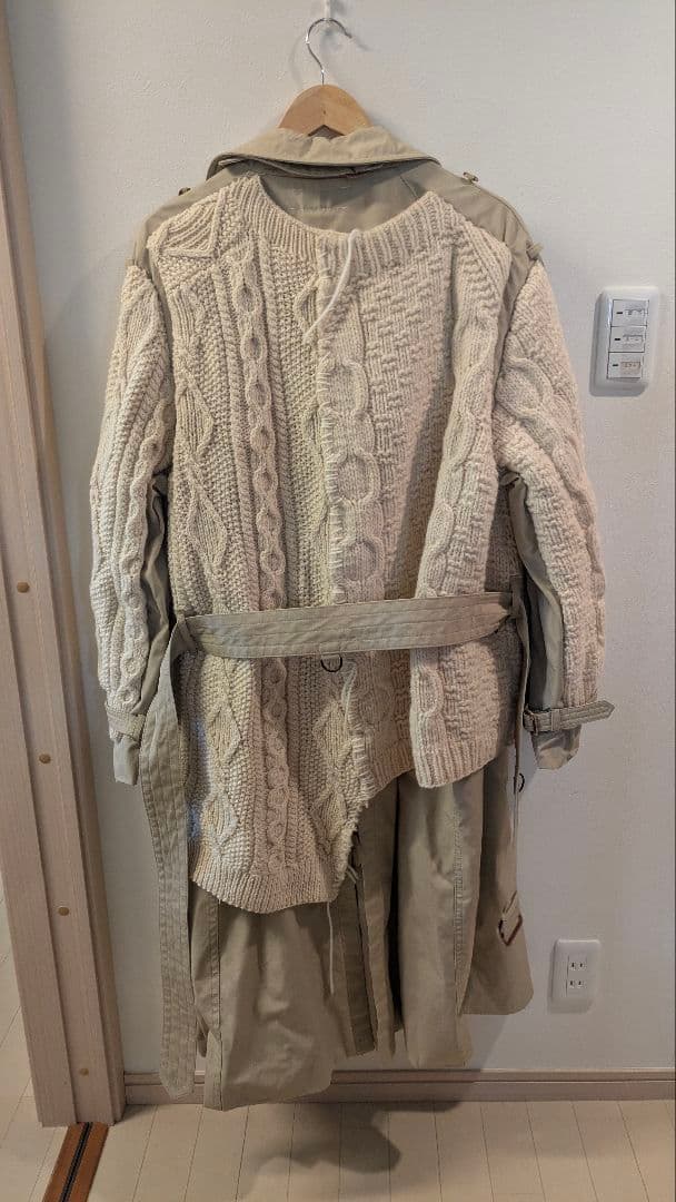 DISCOVERED★フィッシャーマンニットドッキングトレンチコート