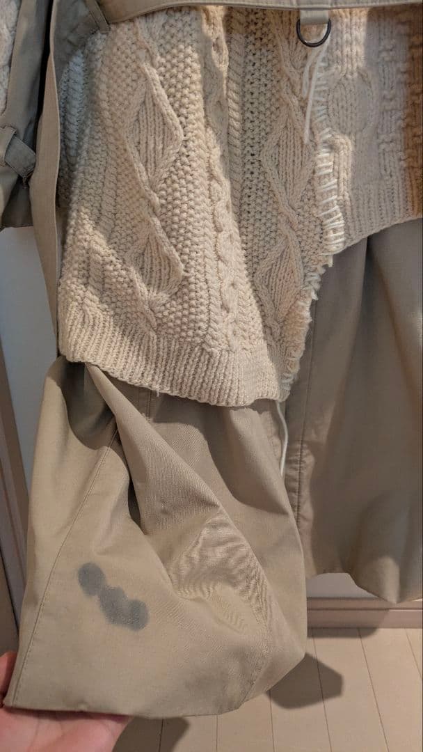 DISCOVERED★フィッシャーマンニットドッキングトレンチコート