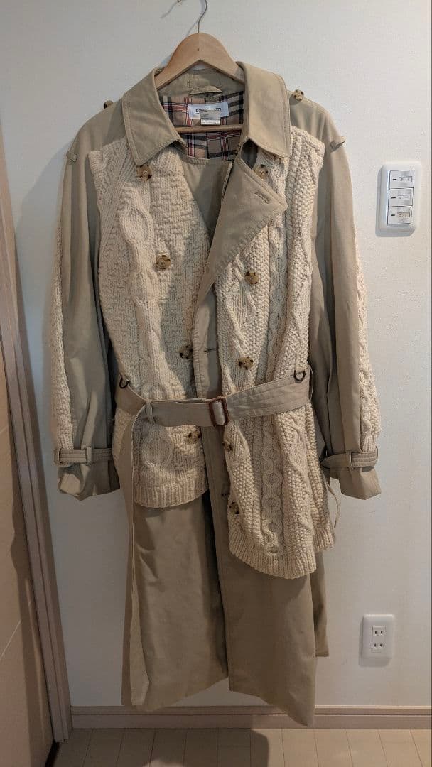 DISCOVERED★フィッシャーマンニットドッキングトレンチコート