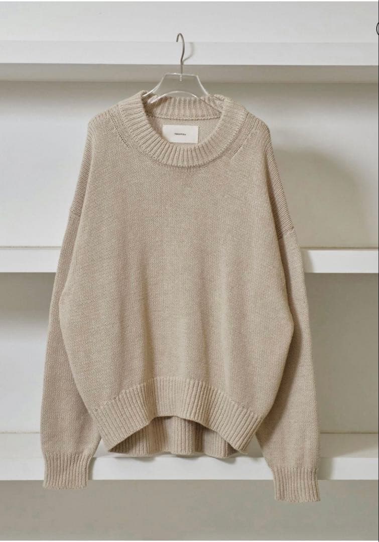 トゥデイフル　Roundhem Linen Knit ナチュラル