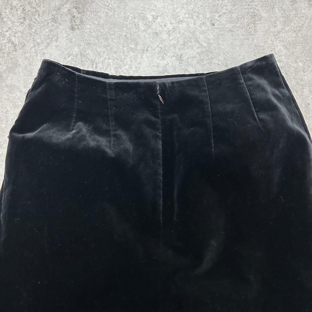 BPNブラックピースナウ　ベロア　レース　スカート　フリル