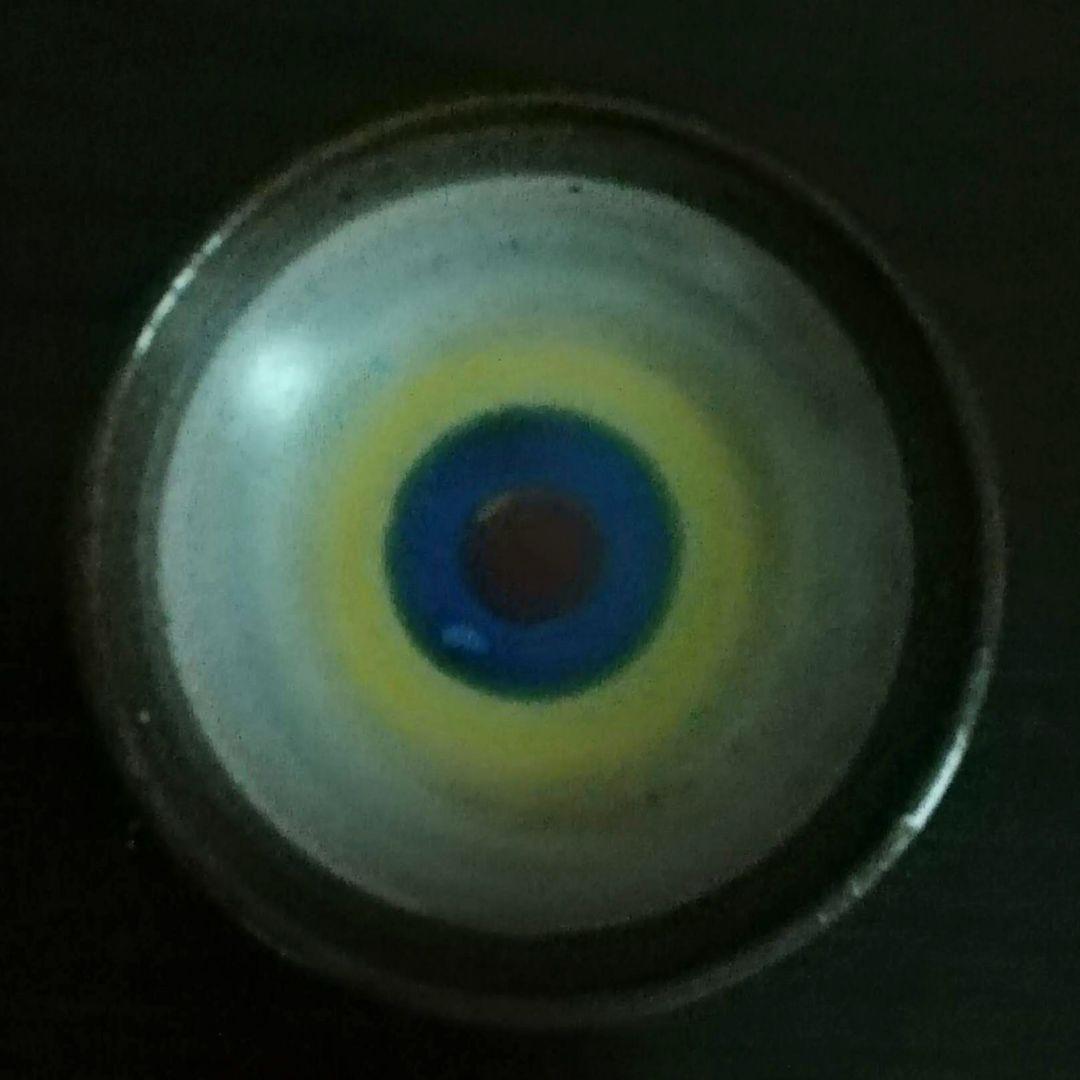 超レア　逸品　マジョリカ古窯　色絵輪線紋小皿　10客　明治期　時代箱付き