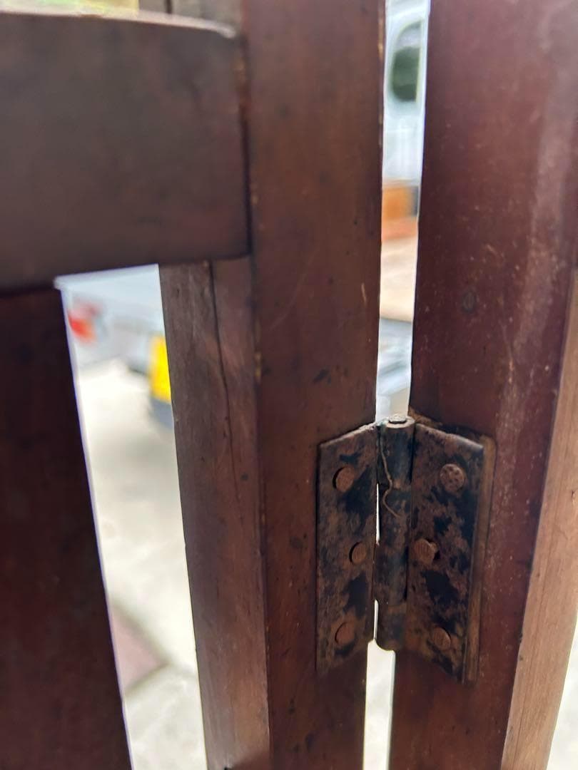 帳場格子　木製　衝立　折り畳み　古道具　パーテーション　アンティーク　間仕切り