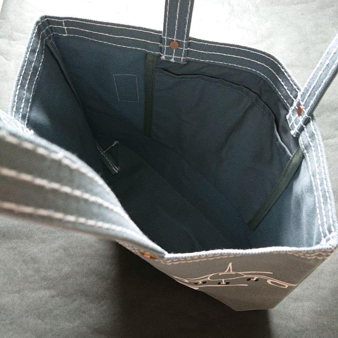 雪*蔵様 一澤信三郎帆布　飛行機イラスト トートバッグ　限定商品