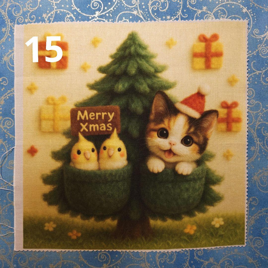 ご確認用　そら様パネル　ネコちゃん柄　ハンカチ　ハンドメイド