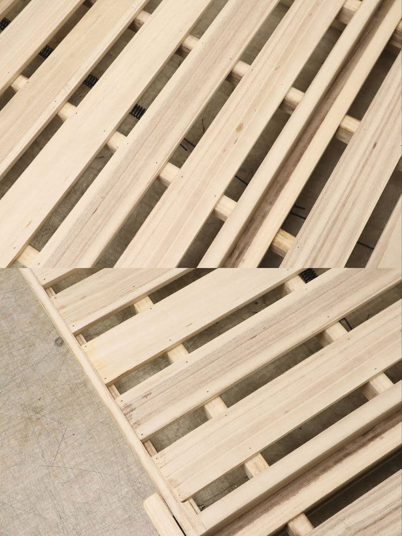 【桐らくねプレミアム】折り畳みベッド・総桐・シングルサイズ・日本製・折りたたみ