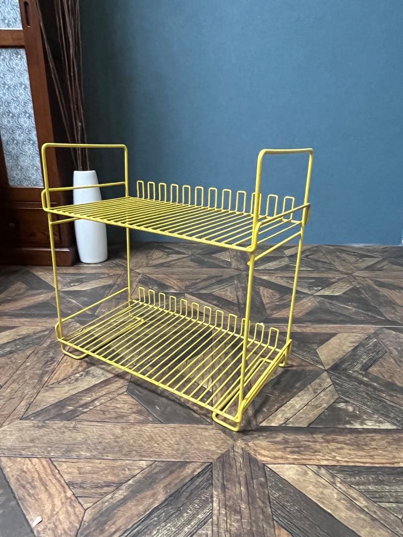 キッチン ラック 昭和レトロ レトロポップ インテリア 黄色