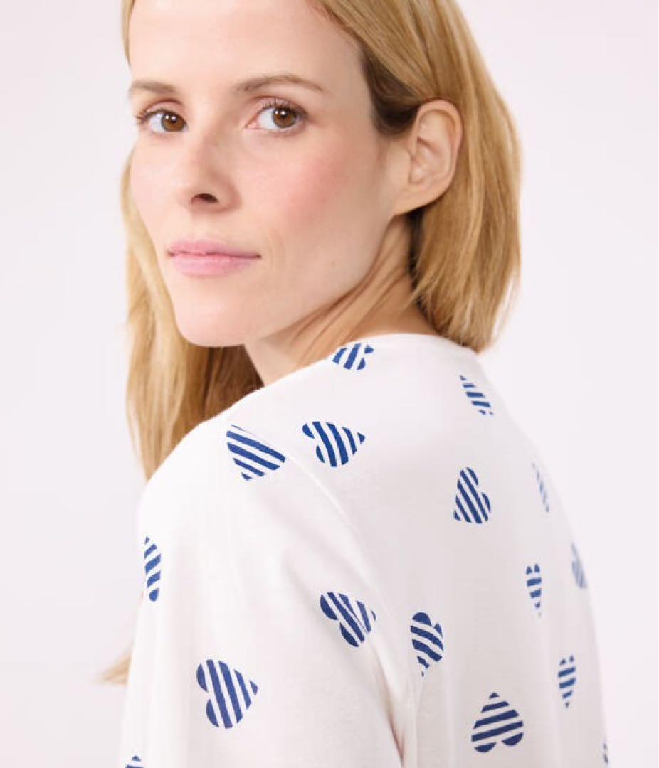 プチバトー 新品 未使用 新作 レディース 半袖 パジャマ トリコロール S