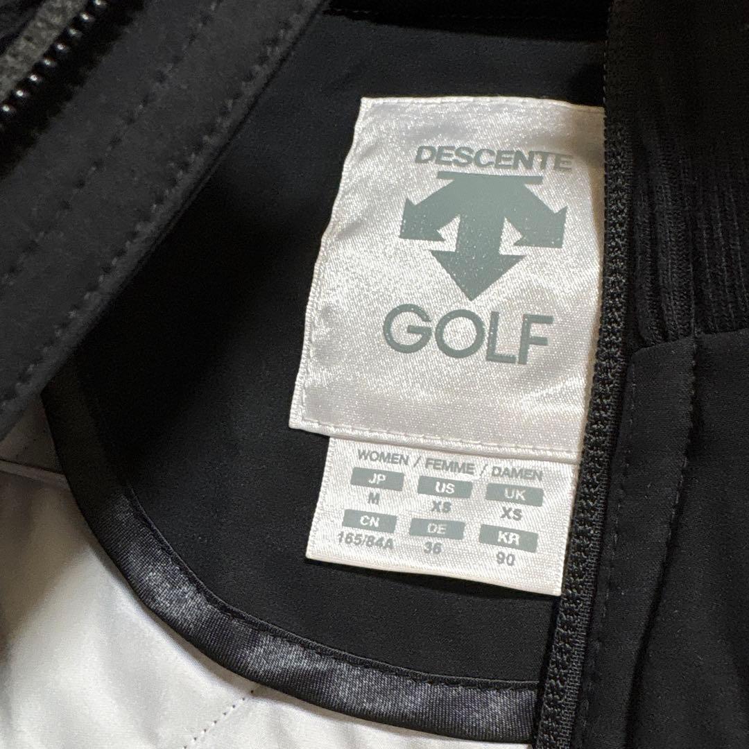 デサント　DESCENTE レディースジャケット 黒と灰色 バイカラー　サイズM