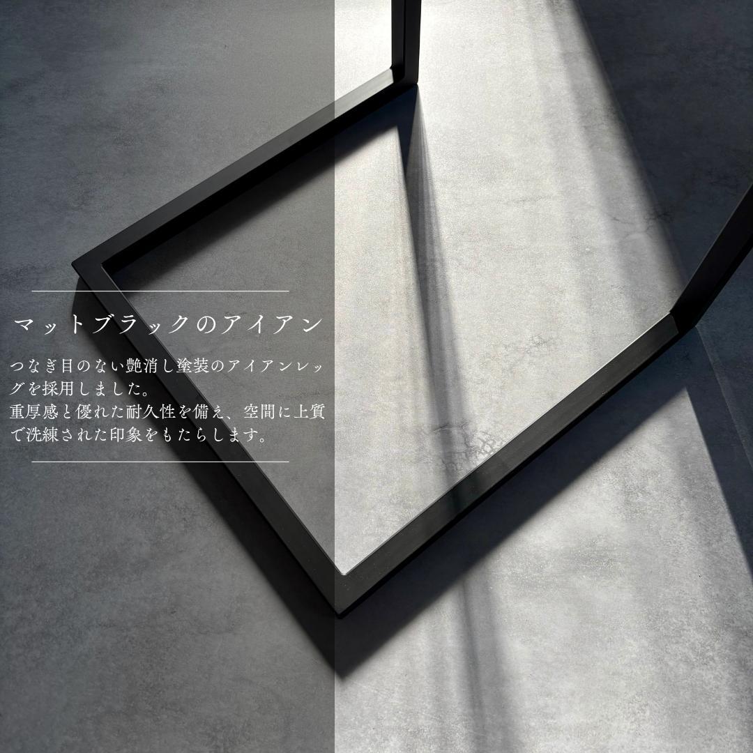 サイドテーブル アイアン 木製 天然木 一枚板 コの字 アンティーク ベッド