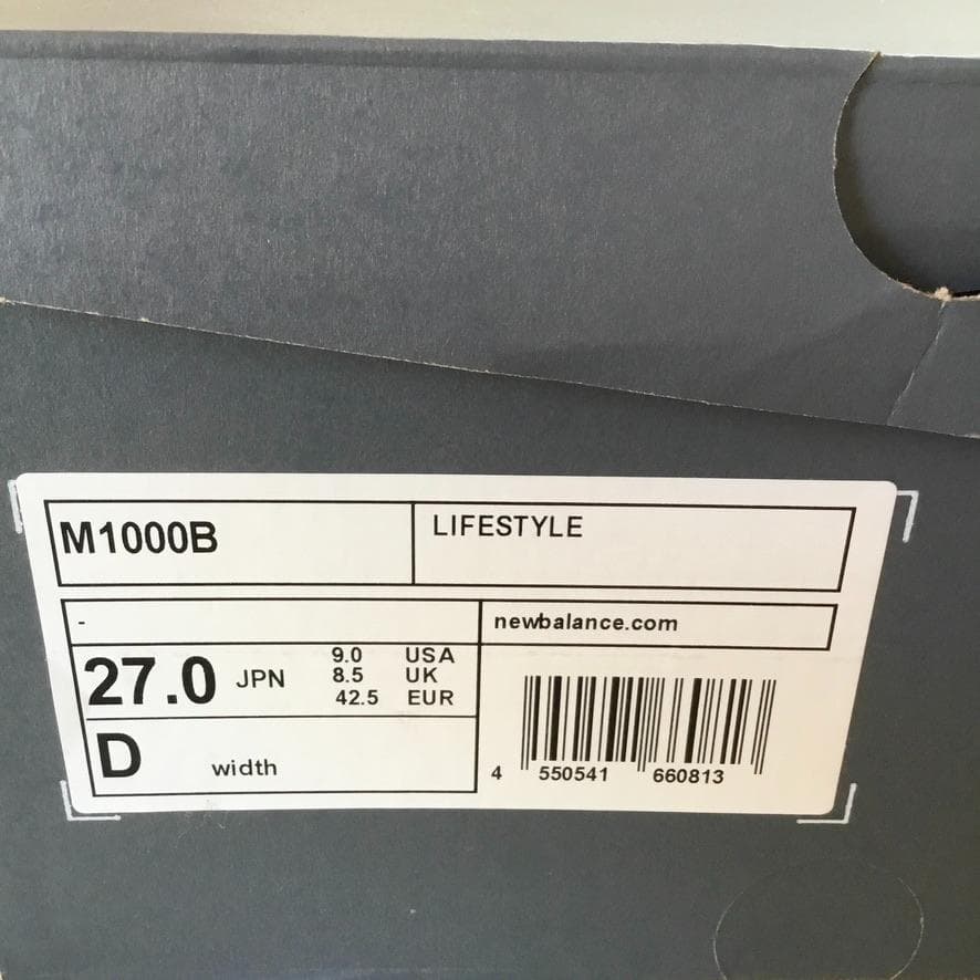 新品 New Balance ニューバランス M1000B 27cm