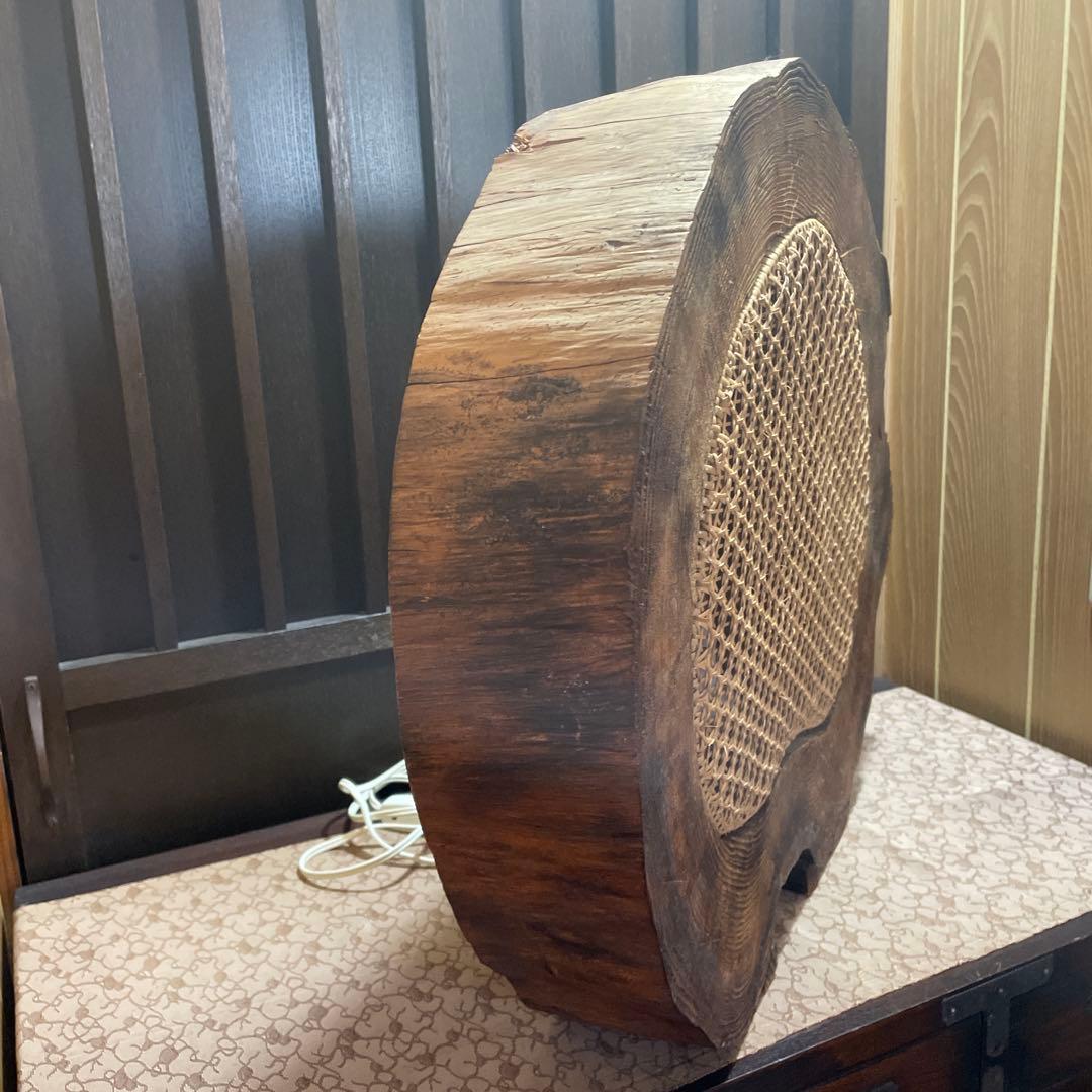 木製ラタンフロアスタンド