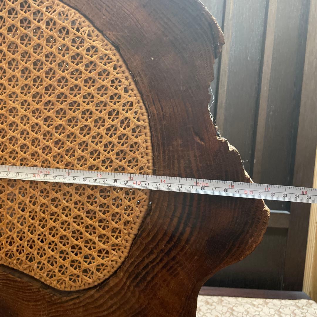 木製ラタンフロアスタンド