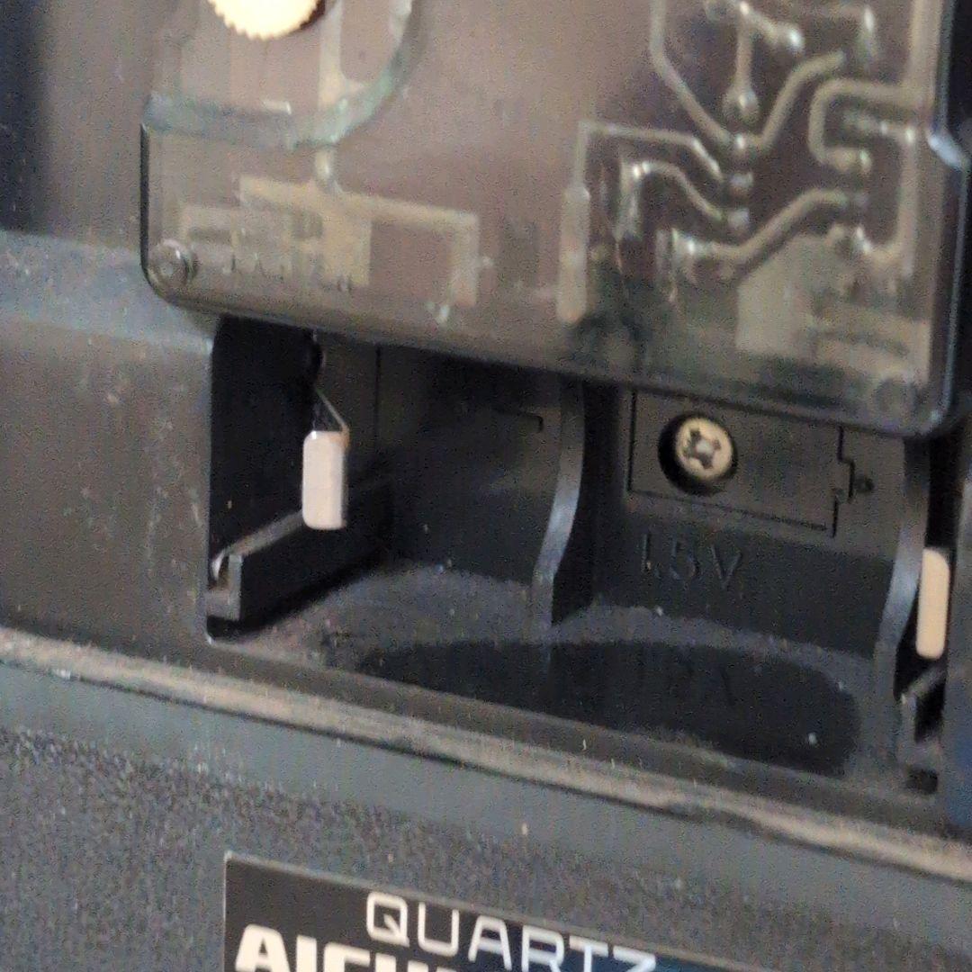 【レア商品】カリモク　腕時計型壁掛け時計 革製 愛知時計 動作難あり