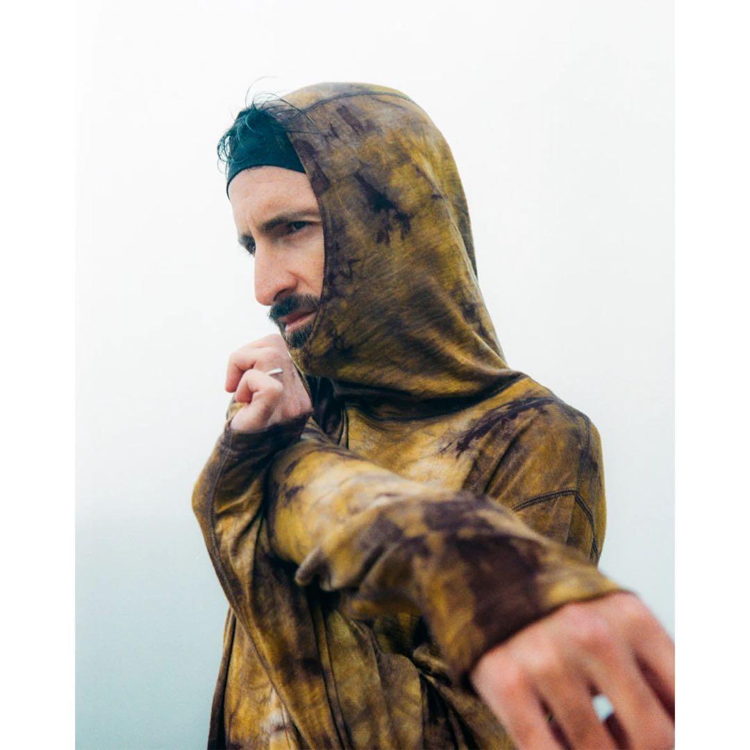 charbon running シャルボン タイダイフーディー 長袖Tシャツ S